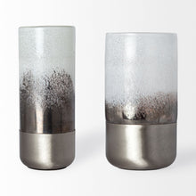Load image into Gallery viewer, Abstract Cylinder Table Vase (397509) - White
