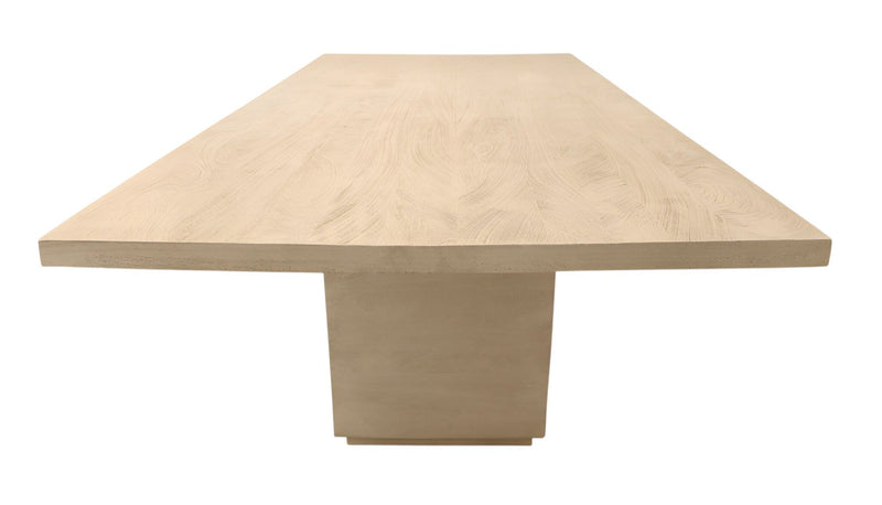 72" Solid Wood Pedestal Base Dining Table - Natural / Brown