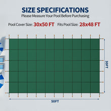 Load image into Gallery viewer, Swimming Pool Safety Cover For Rectangular Pools - Green
