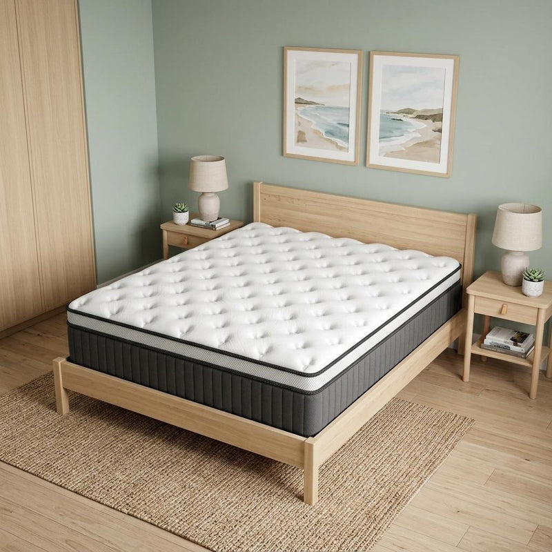 Memory Foam Medium Euro Top Hybrid Mattress (748774) - King