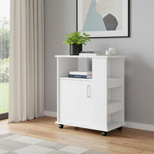 Load image into Gallery viewer, Wood Accent Cabinet With Single Door - White
