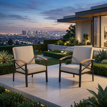 Load image into Gallery viewer, Outdoor Patio Armchair, All Weather (Set of 2)
