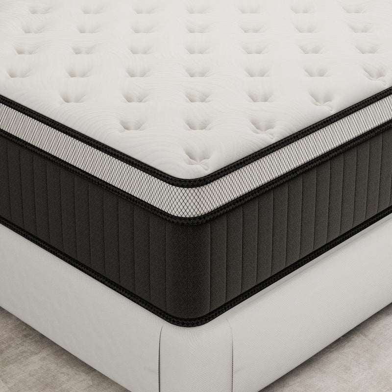 Memory Foam Medium Euro Top Hybrid Mattress (748776) - Full Double