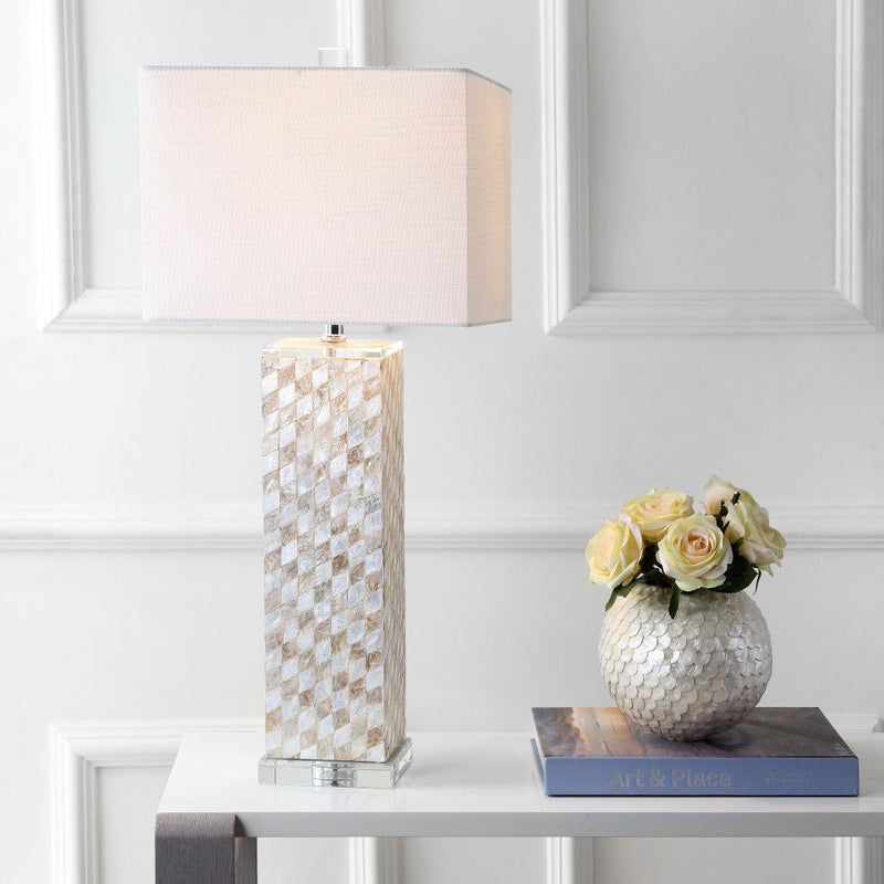Novelty Table Lamp With Shade - Cream