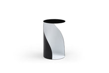 Load image into Gallery viewer, Steel Round Pedestal End Table (719934) - Black / White
