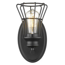 Load image into Gallery viewer, One Light Cage Wall Sconce - Matte Black
