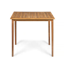 Load image into Gallery viewer, Outdoor Minimalist Acacia Wood Rectangle Bar Table
