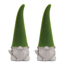 Load image into Gallery viewer, Standing Gnome Tabletop Sculpture (Set of 2) - Green / Terracotta

