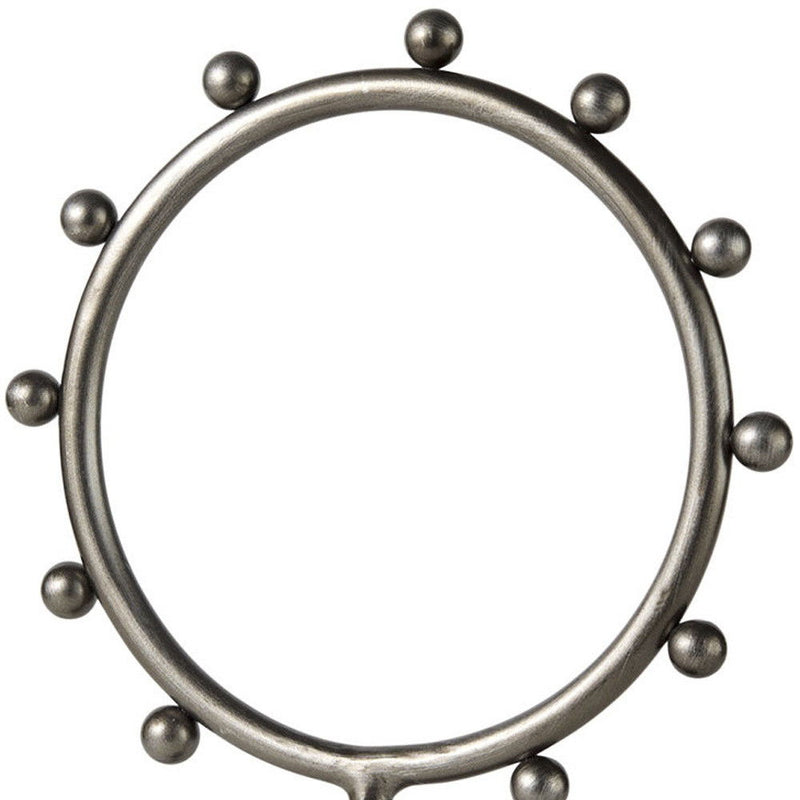 Circle Tabletop Sculpture (608694) - Gray