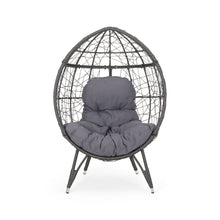Load image into Gallery viewer, Cosmos - Round Hammered Iron Teardrop Chair
