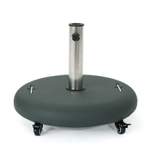 Load image into Gallery viewer, Wheelie - Round Umbrella Base With Stainless Steel Holder
