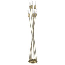 Load image into Gallery viewer, Six Light Torchiere Floor Lamp - Brass
