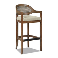Load image into Gallery viewer, Americana - Mid-Century Modern Cane Back Counter Stool
