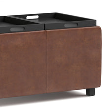 Load image into Gallery viewer, Avalon - Upholstered Storage Ottoman
