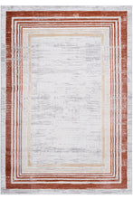 Load image into Gallery viewer, Marfi - 8' X 10' Bordered Area Rug - Brown / Ivory
