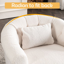 Load image into Gallery viewer, Swivel Chair With Ottoman, Modern Luxury Velvet Swivel Accent Chair, Comfy Round Armchair, Single Sofa Armchair With Lounge Seat For Bedroom / Office / Reading Spaces
