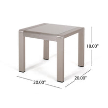 Load image into Gallery viewer, Cape Coral - Contemporary Side Table With Frosted Glass Top
