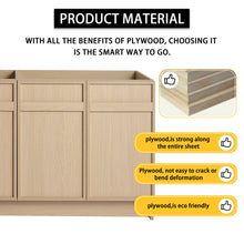 Load image into Gallery viewer, Freestanding Bathroom Vanity With Resin Sink &amp; Soft Close Cabinet Doors
