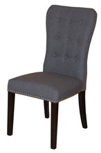 Load image into Gallery viewer, Fabric Wood Dining Side Chairs (Set of 2) - Gray
