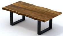 Load image into Gallery viewer, Solid Wood And Iron Coffee Table - Brown
