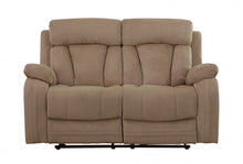 Load image into Gallery viewer, Leather Match Recliner Loveseat - Beige

