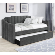 Load image into Gallery viewer, Pressley - Twin Daybed With Trundle - Charcoal
