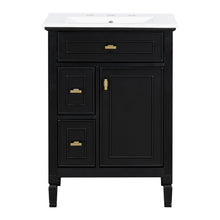 Load image into Gallery viewer, Bathroom Vanity With Sink, Flip Drawer, 2 Drawers, Adjustable Shelf
