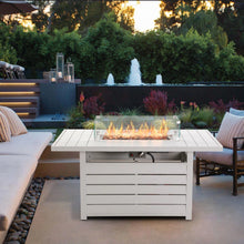 Load image into Gallery viewer, Rectangular Propane Fire Pit Table With Burner, Lava Rock, Waterproof Cover
