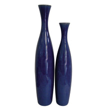 Load image into Gallery viewer, Cylinder Table Vase (Set of 2) - Cobalt
