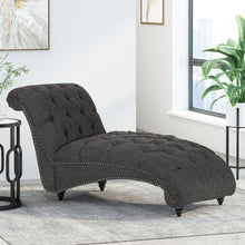 Load image into Gallery viewer, Chaise Lounge With Button Tufted Diamon Stitch
