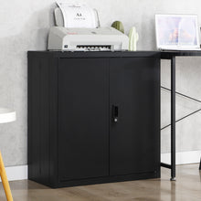 Load image into Gallery viewer, Metal Storage Cabinet With Locking Doors And Adjustable Shelf, Folding Filing Storage Cabinet, Folding Storage Locker Cabinet For Home Office, School, Garage
