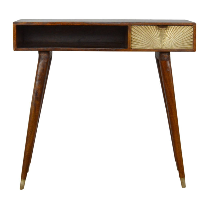 Writing Desk - Brown / Gold