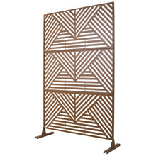 Load image into Gallery viewer, Freestanding Outdoor &amp; Indoor Freestanding Metal Privacy Screen
