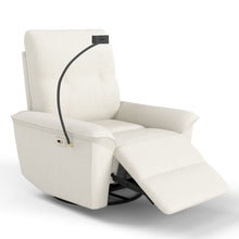 Load image into Gallery viewer, 270° Power Swivel Rocker Recliner Chair With Phone Holder, Electric Glider Reclining Sofa With USB Ports For Living Room Bedroom - Beige
