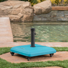 Load image into Gallery viewer, Wheelie - Stylish Square Umbrella Base With Stainless Steel Pole Handle
