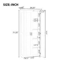 Load image into Gallery viewer, Storage Cabinet With Adjustable Shelves, 2 Doors, Rectangle Design For Bathroom
