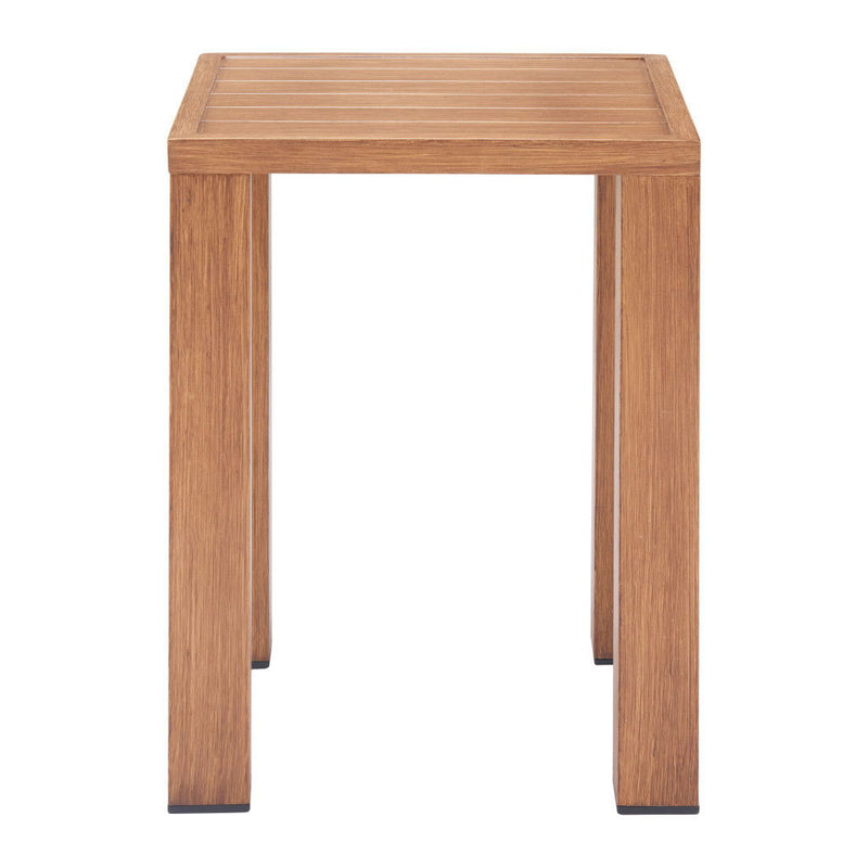 Aluminum End Table - Natural