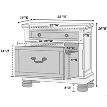 Load image into Gallery viewer, 3 Piece Bedroom Set, Bed With 2 Nightstands
