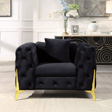 Load image into Gallery viewer, Accent Chair With Diamond Button Tufting, Matching Throw Pillow
