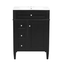 Load image into Gallery viewer, Bathroom Vanity With Top Sink, Storage Cabinet With 2 Drawers And Tip-Out Drawer
