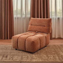 Load image into Gallery viewer, Loanna - Modular - Armless Chair - Coral Red Chenille
