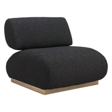 Load image into Gallery viewer, 34" Fabric And Upholstered Side Chair - Black / Bronze
