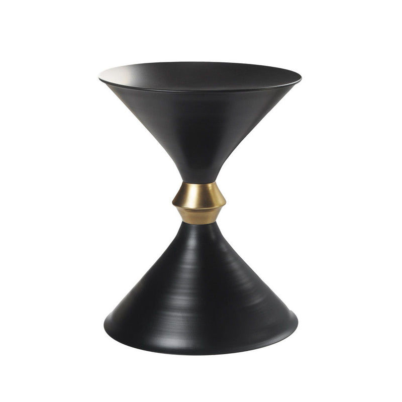 Iron End Table - Black