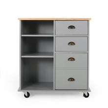 Load image into Gallery viewer, Yohaan - Contemporary Kitchen Cart With Wheels
