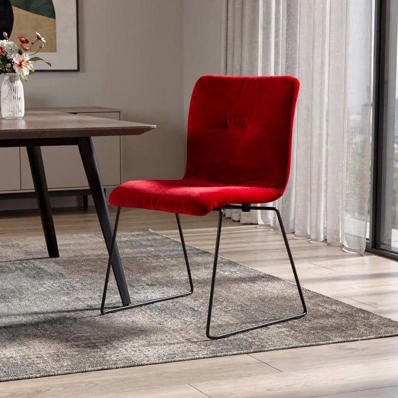 Dining Chairs (Set of 2) - Red