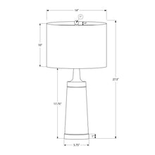 Load image into Gallery viewer, Lighting, Table Lamp, Resin, Contemporary - Black / Cream
