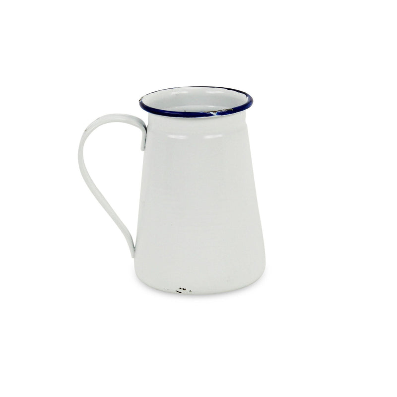 Jug Vase - White / White