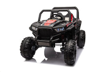 Load image into Gallery viewer, 12V7A*1 30W*4 Four-Wheel Drive Seat One Button Start, Forward And Backward, High And Low Speed, Music, Front Light, Power Display, Two Doors Can Open, 2.4G R / C, Seat Belt Four Wheel Absorber
