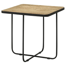 Load image into Gallery viewer, Travertine Accent Table Geometric Design - Brown
