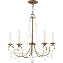 Load image into Gallery viewer, 23" Five Light Dimmable Chandelier With Shades - Bronze
